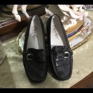 Dexflex Leather Black Driving Shoes